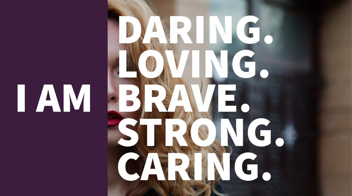 Purple and Cold Toned Inspiration Catchphrase Facebook Post