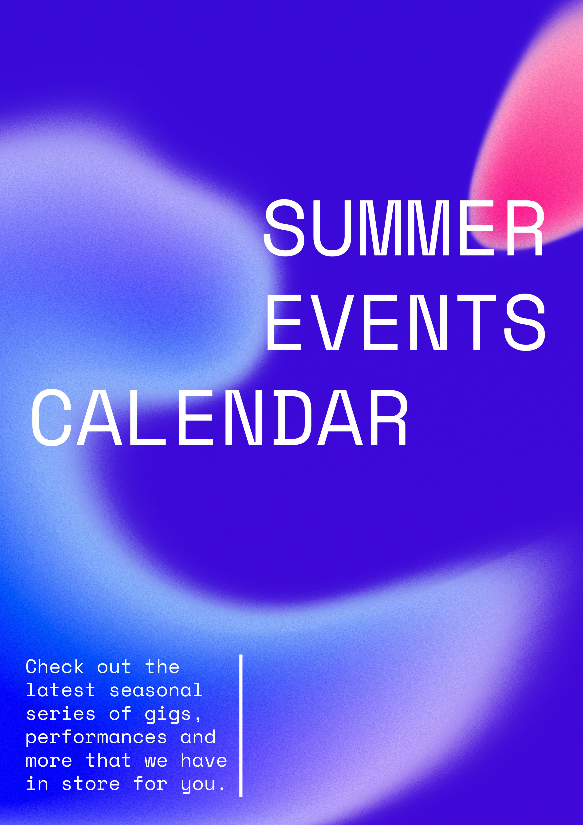 Blue Events Calendar Document Divider Page A4