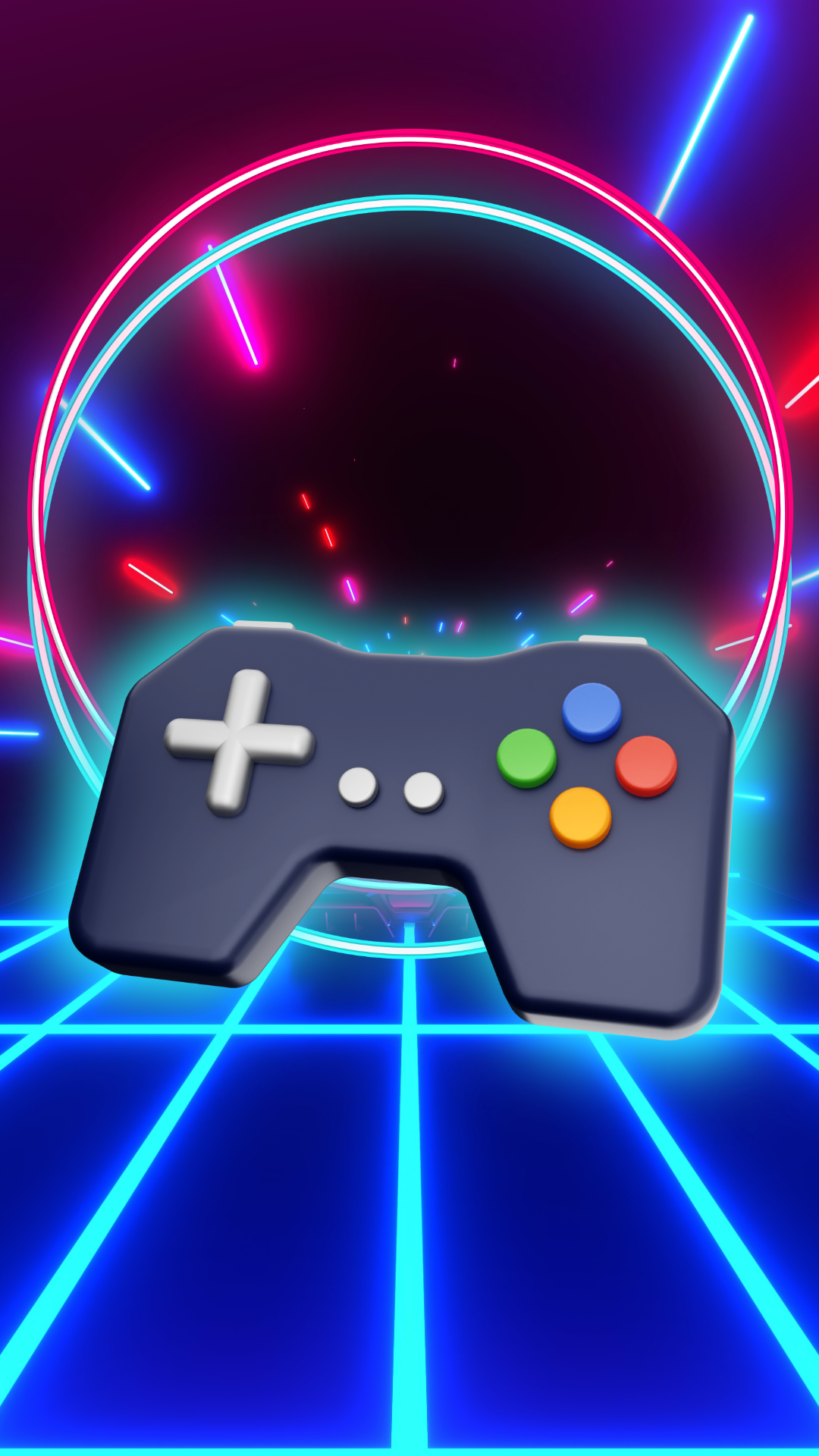 Story Instagram Néon Jeux Vidéo