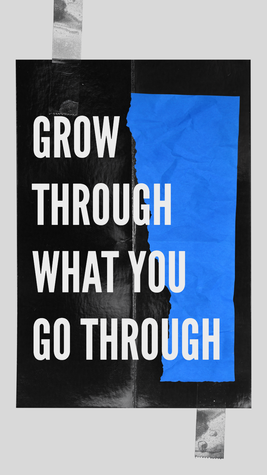 Grey And Blue Motivational Instagram Story