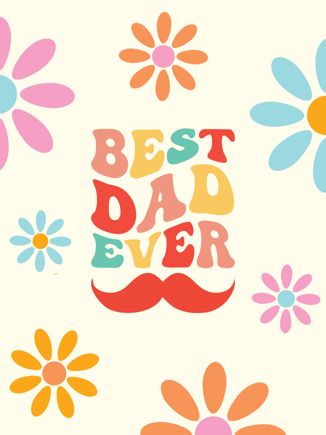 Off-white and Orange Father's Day WhatsApp Post