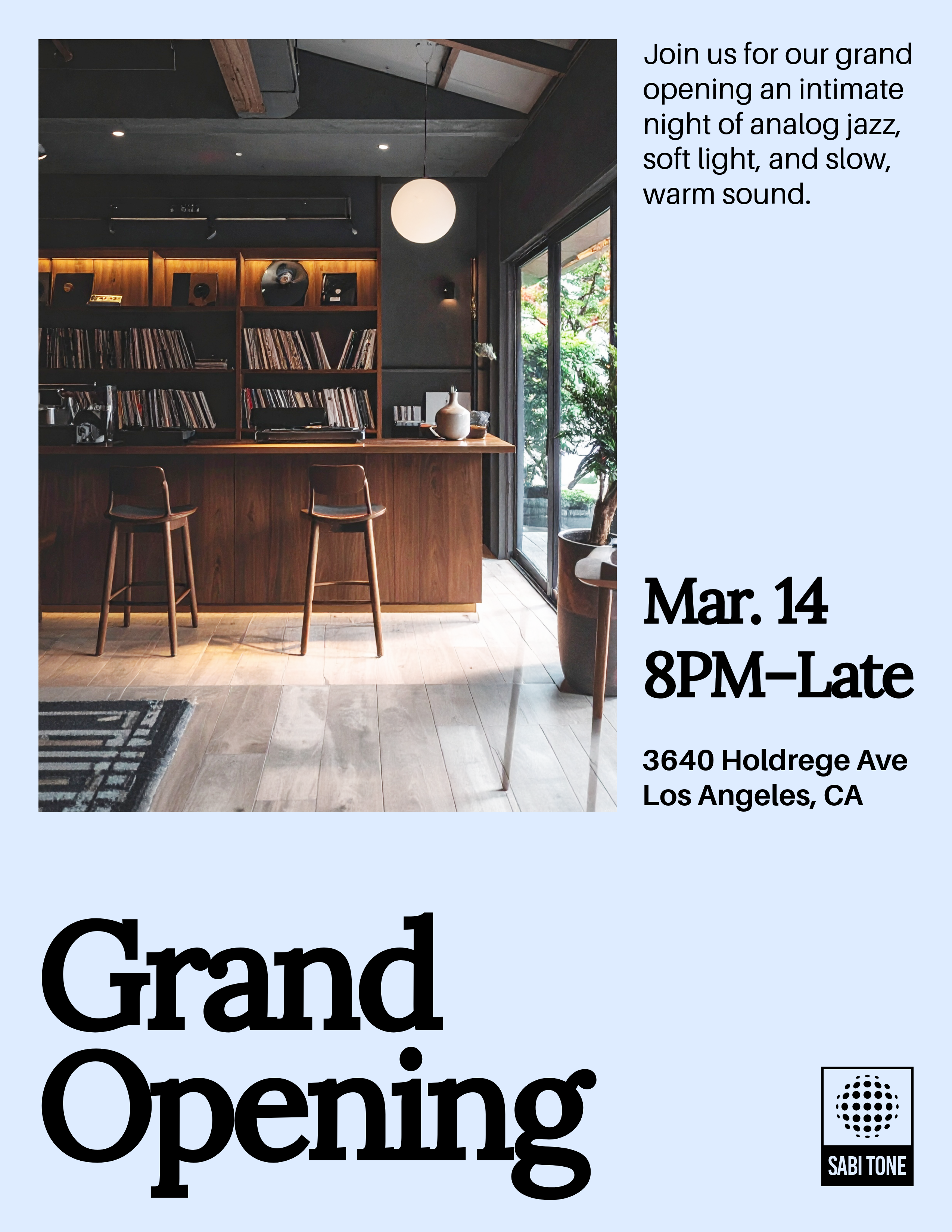 Simple and Clean Grand Opening Flyer