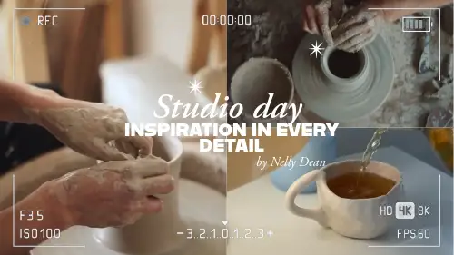 Beige Ceramic Studio Vlog YouTube Video