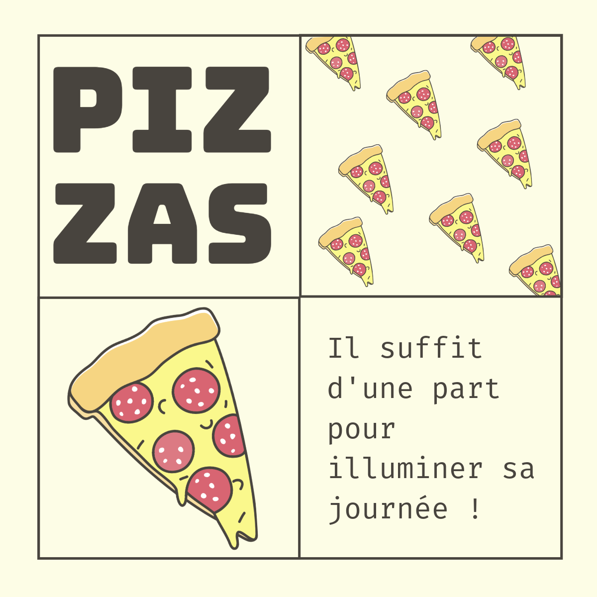 Yellow Red Pizza Restaurant T-Shirt Design
