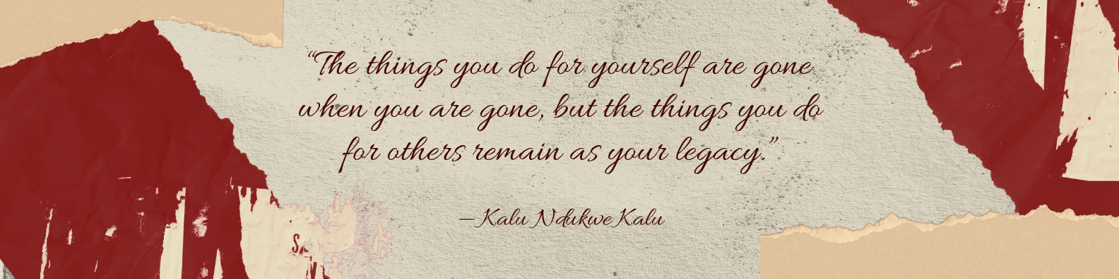 Red Quote LinkedIn Profile Cover