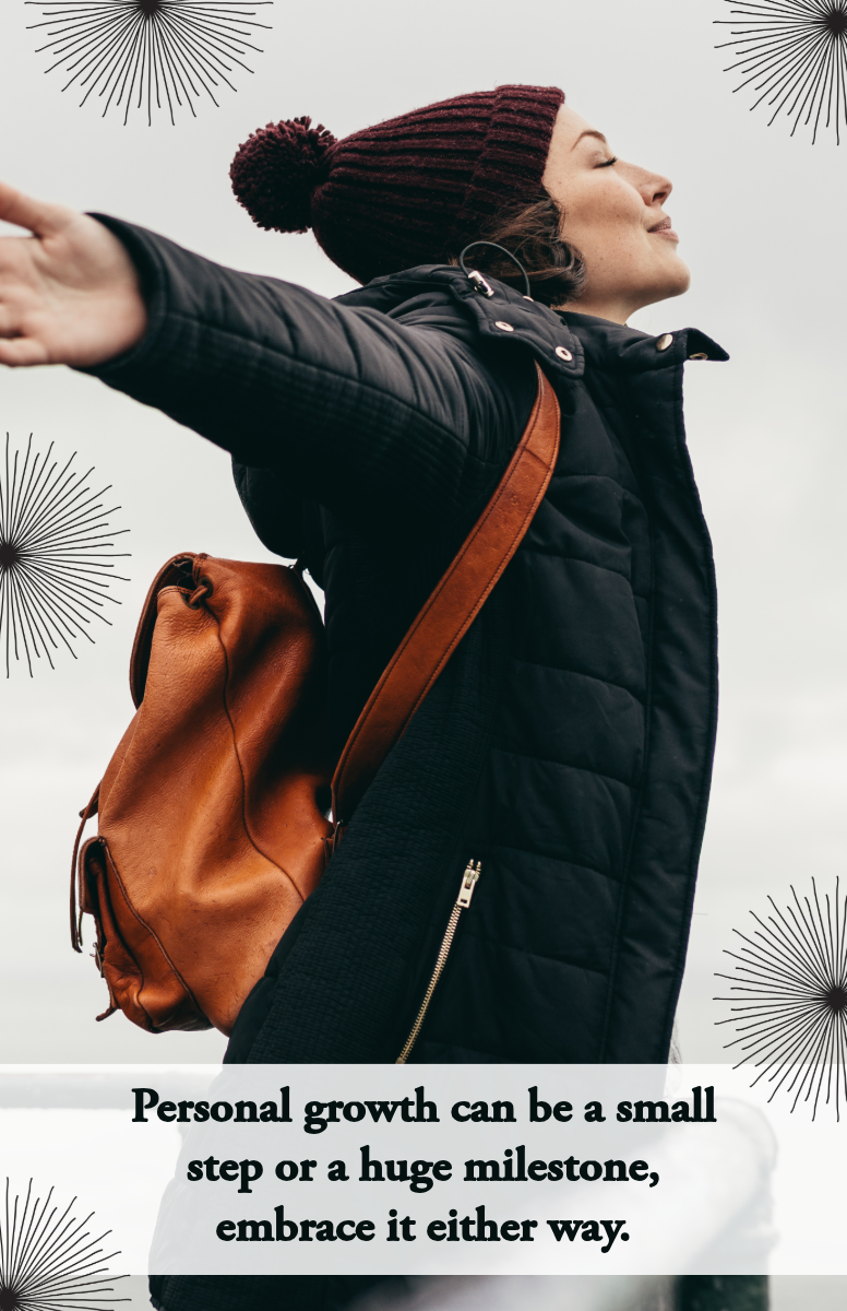 Black & White Milestone Quote Poster