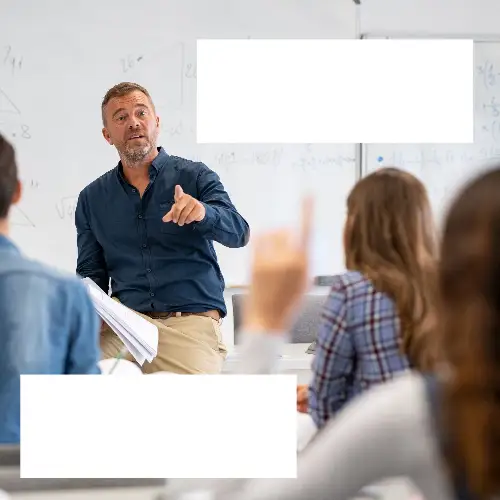 Blue and Gray Two Person Blank Meme