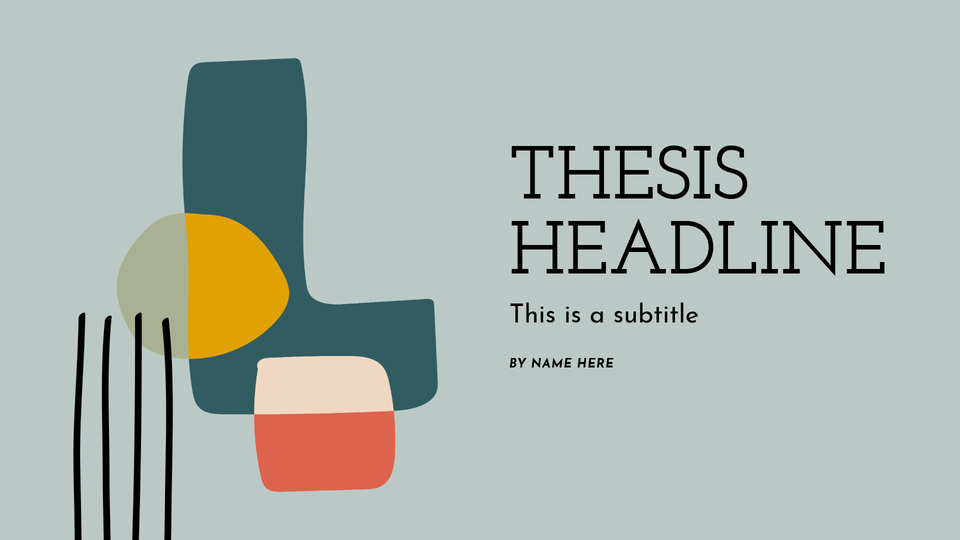 Blue Abstract Thesis Presentation