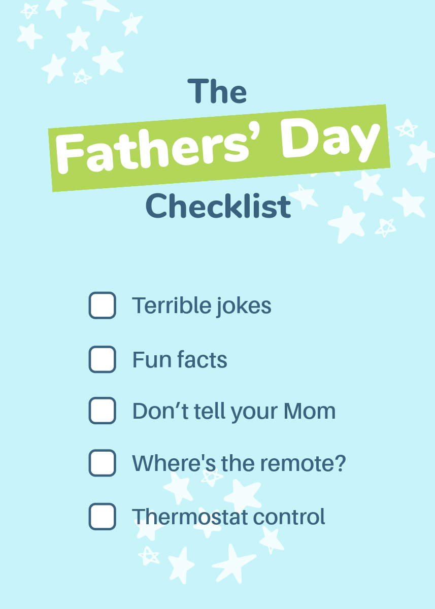 Green & Blue Playful Fathers' Day Card