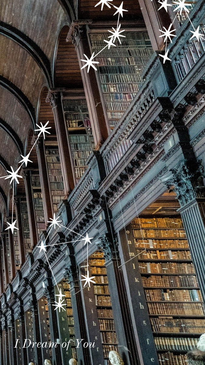 Starry Literary Vintage Aesthetic Collage