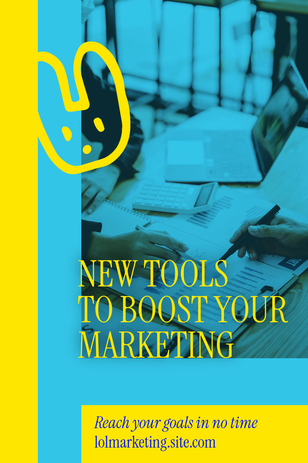 Yellow Marketing Pinterest Post