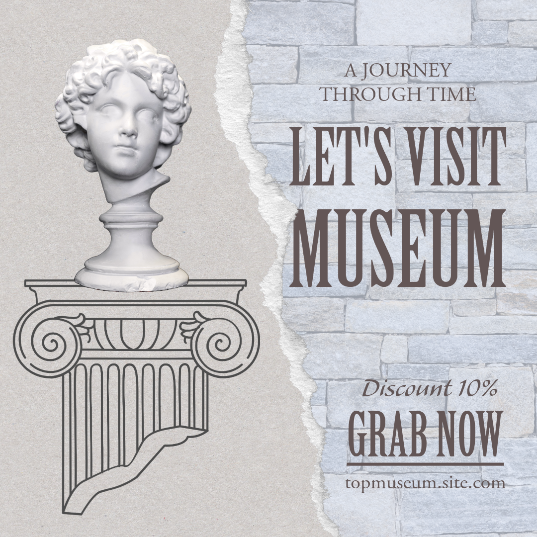 Grey Handmade Classic Nostalgic Museum Instagram Square Post
