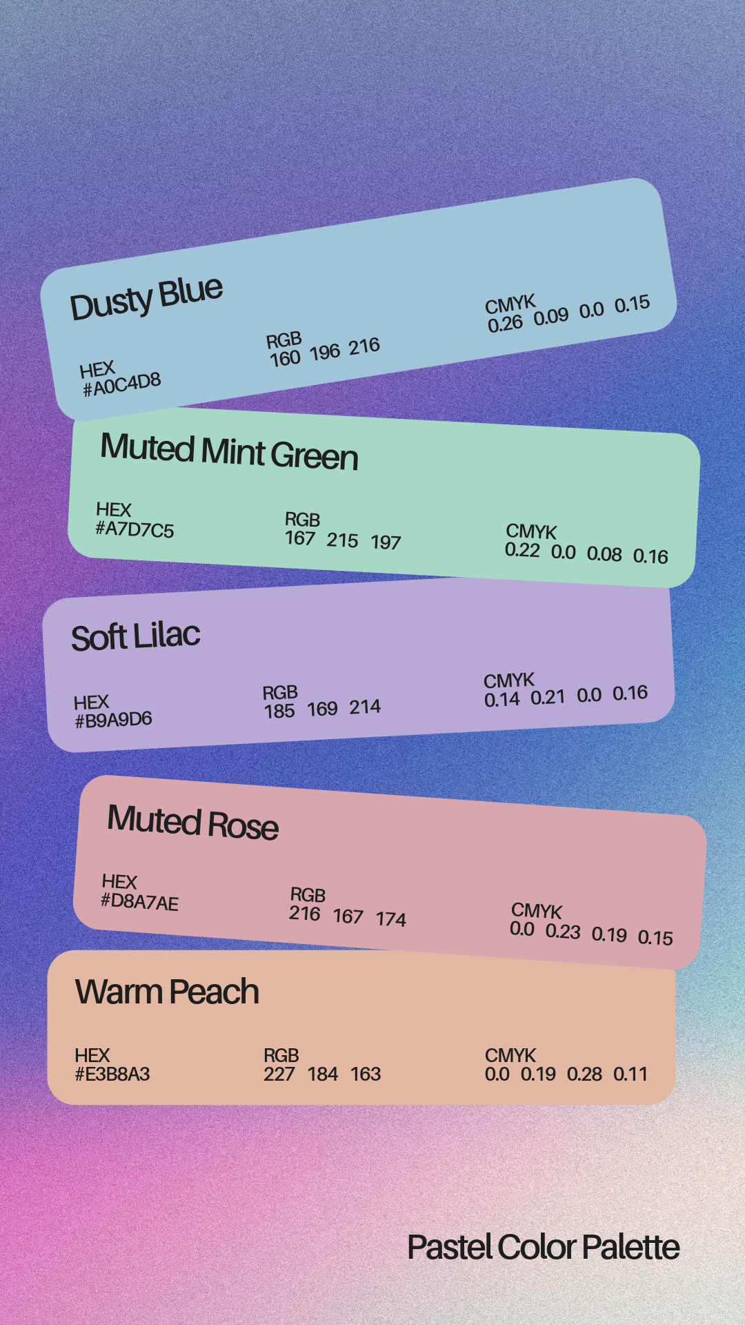 Purple Brand Color Palette Pinterest Pin