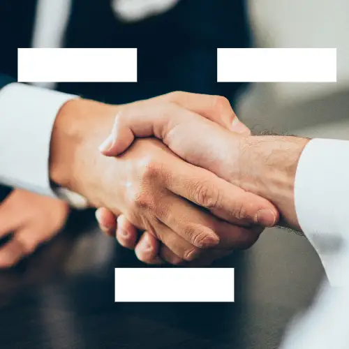 White and Beige Hand Shake Blank Meme