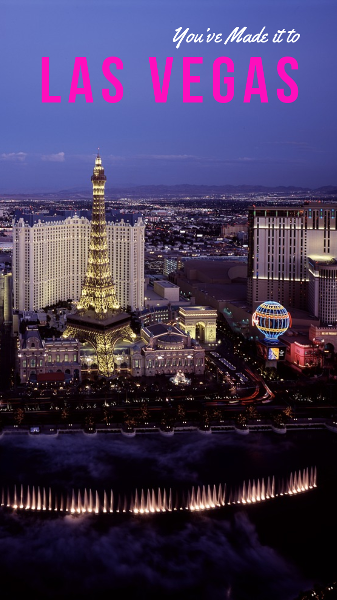 Casinos at Night Photo Las Vegas Travel Ad Instagram Story