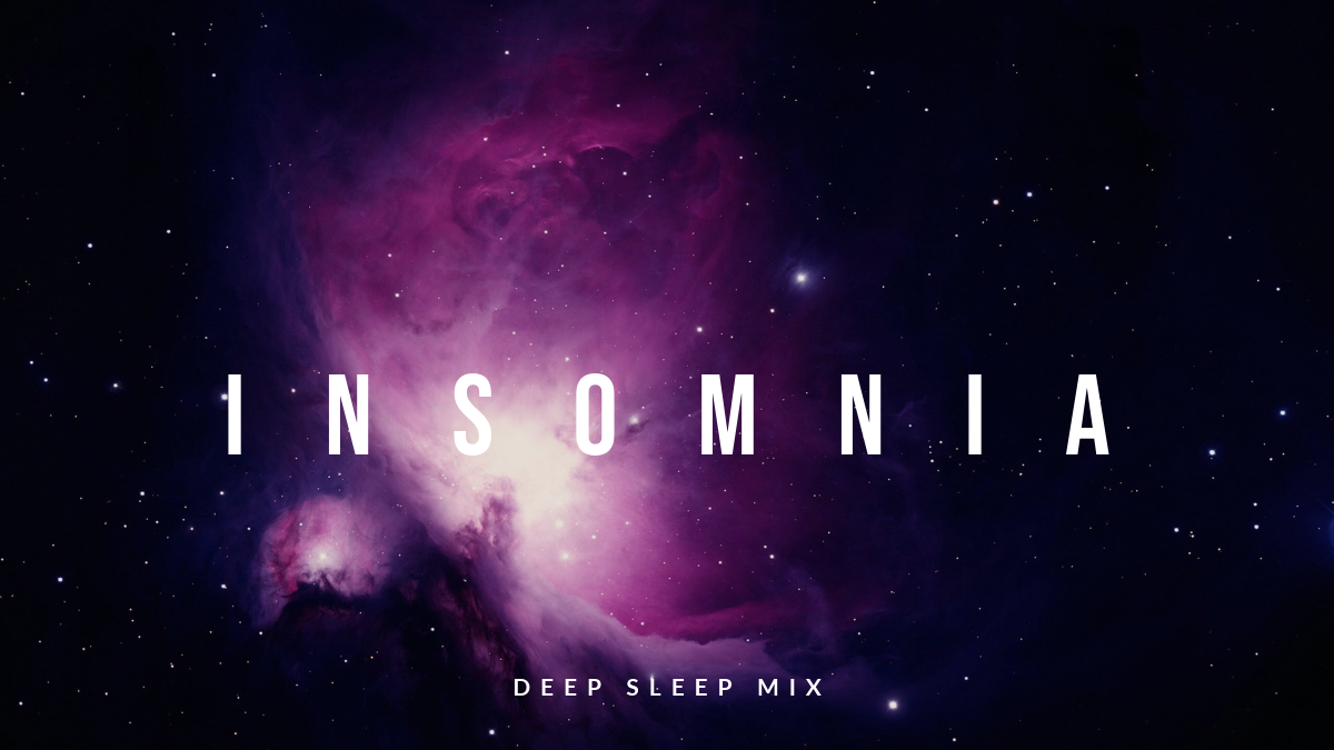 Purple and Black Space Insomnia Playlist Cover Youtube Thumbnail