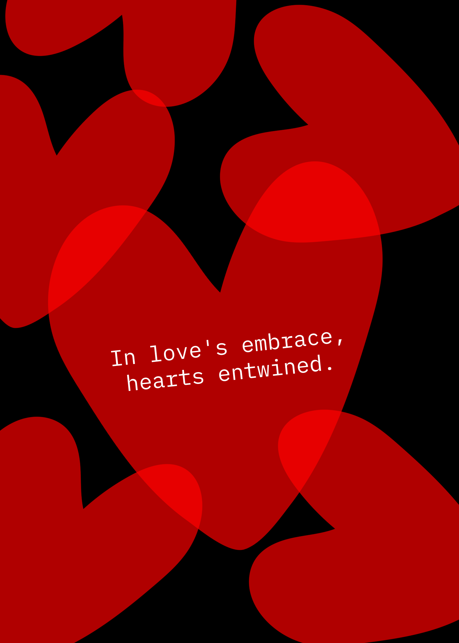 Red Valentine's Day Graphic Card