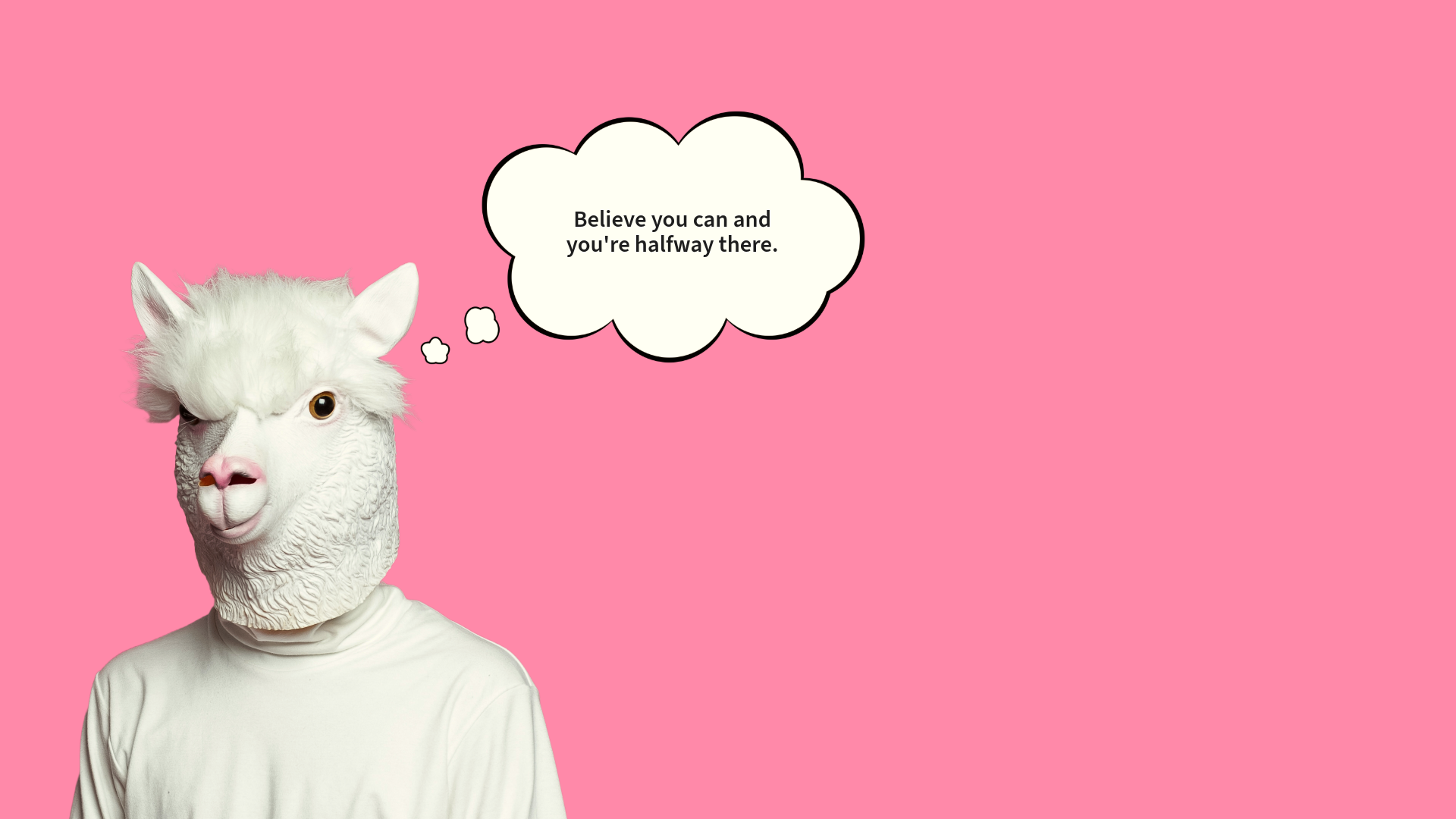 Pink Inspirational Quote Desktop Wallpaper