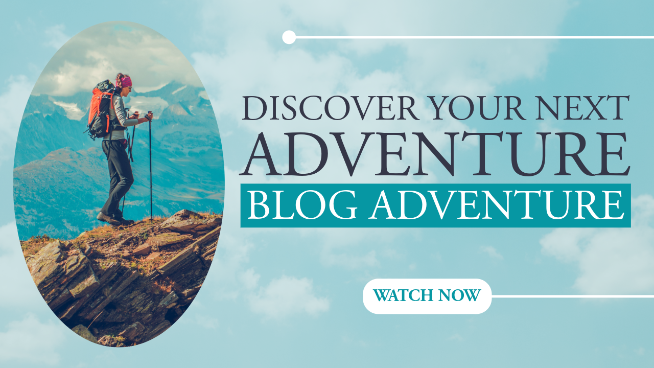 Blue Travel Discover Adventure Youtube Thumbnail