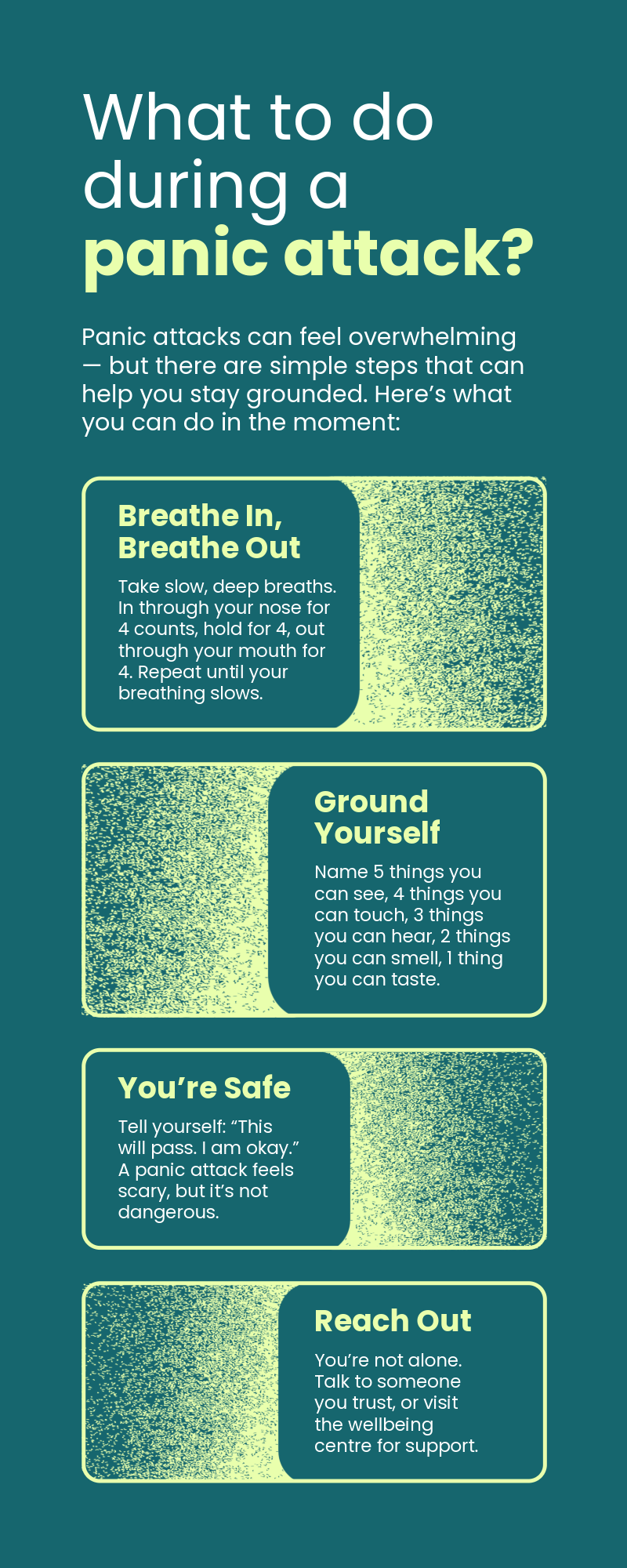 Green Mental Health and Wellbeing Infographic