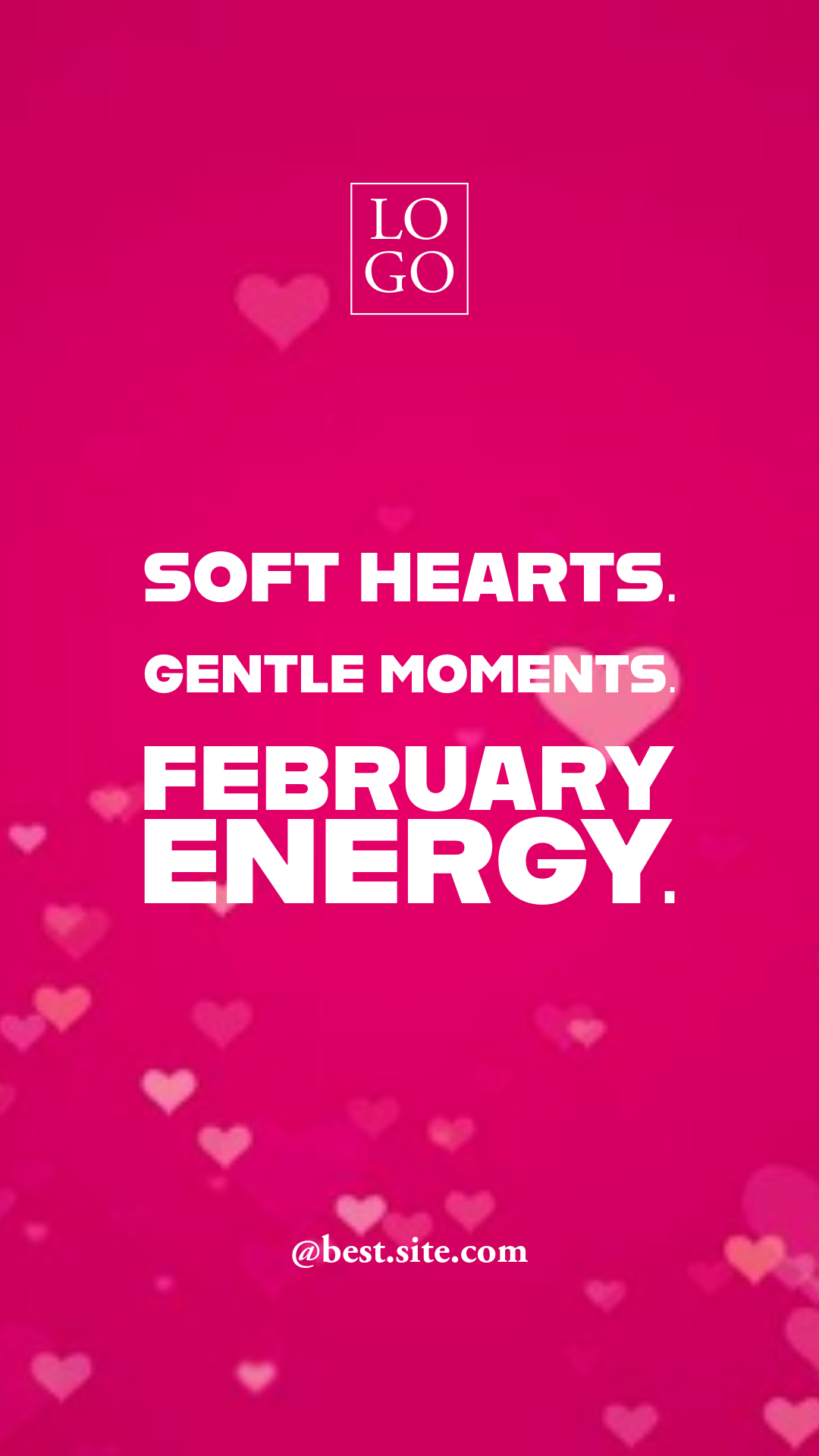 Pink and White Animated Valentine's Instagram Story