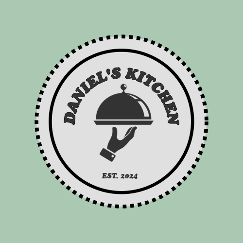 Black, White and Green Chef Logo