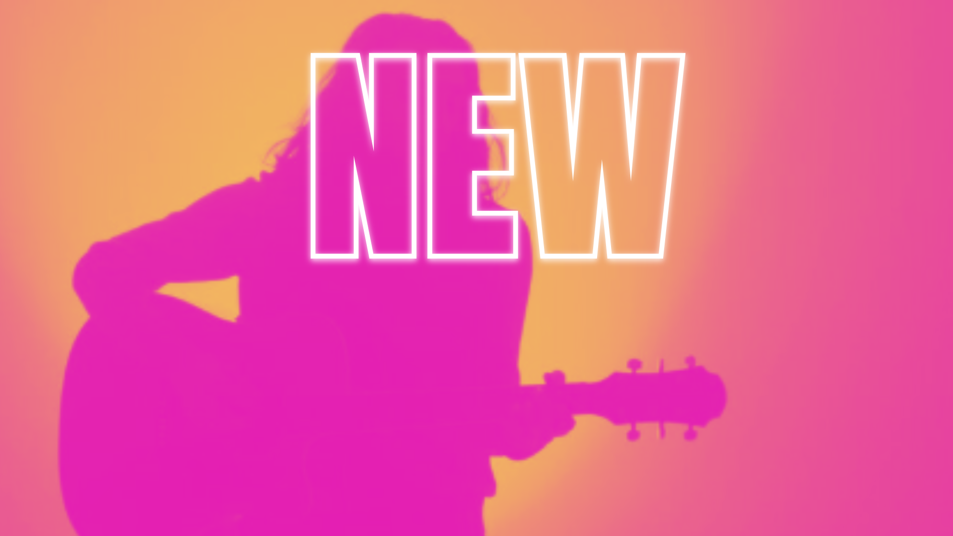 Pink and Orange New Music YouTube Video Ad