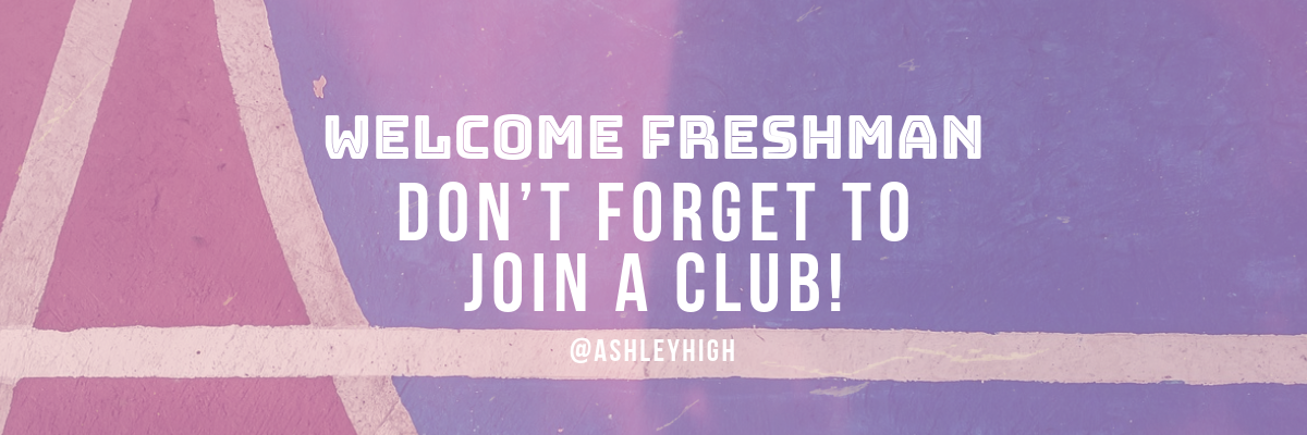 ITERATION White, Red & Blue Duotone Freshman Join A Club Twitter Header