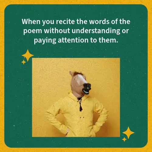 Yellow Green Poem Recitation Meme