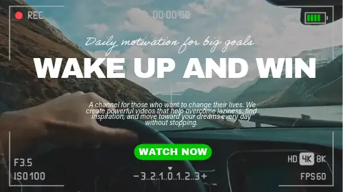 White and Blue Daily Motivation YouTube Video