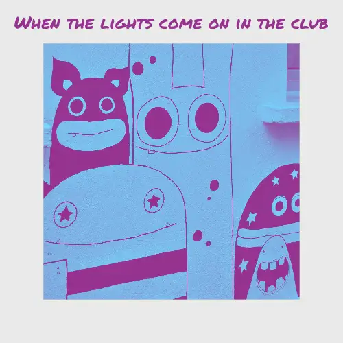 Blue Purple And Grey Cartoon Lights On In Club Meme Instagram Square Post