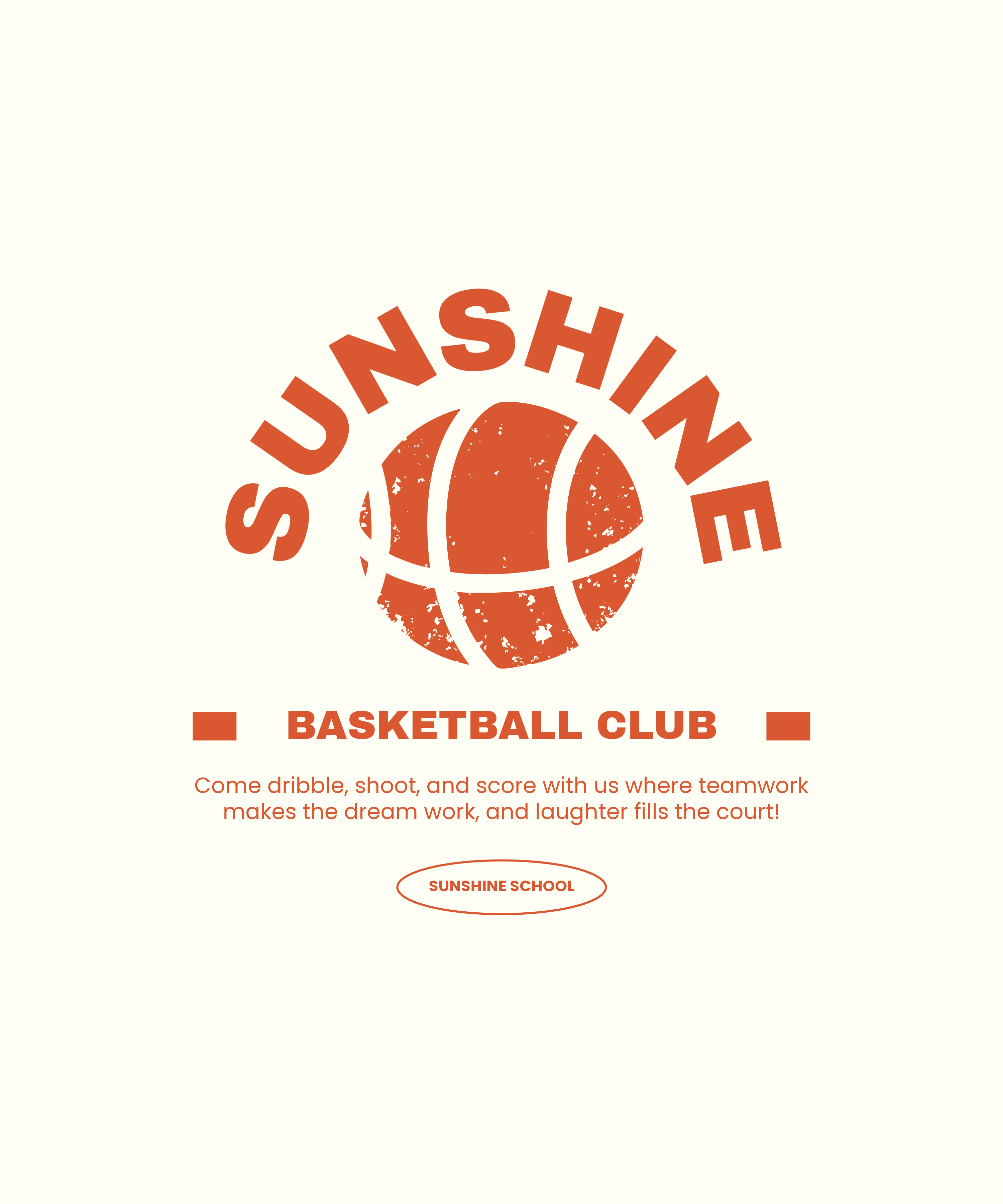 Orange School Basketball Club T-Shirt