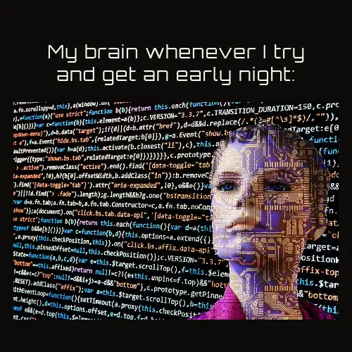 Black And White Code Woman Night British Meme