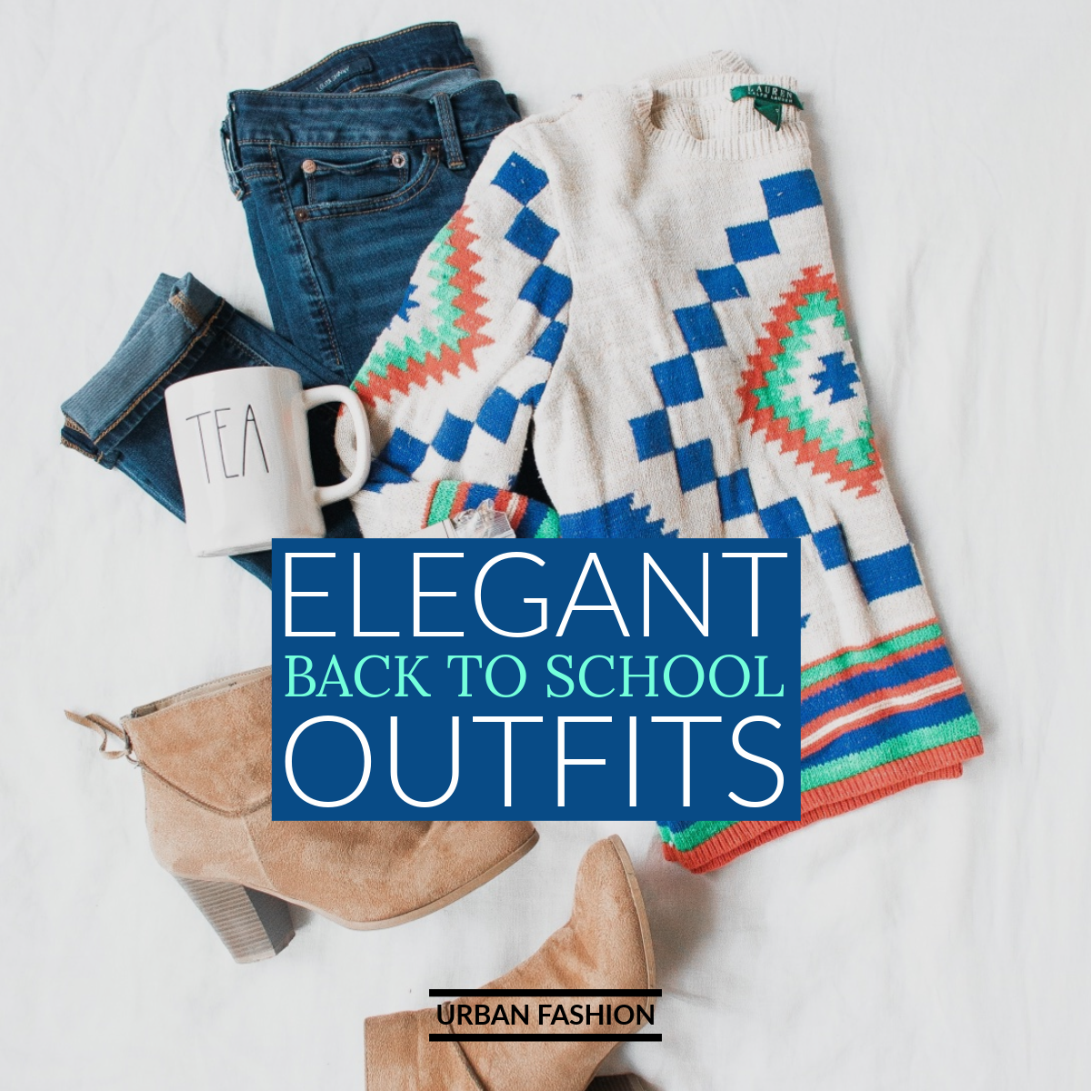 Blue Back to School School Clothing Store Sale Instagram Square Ad