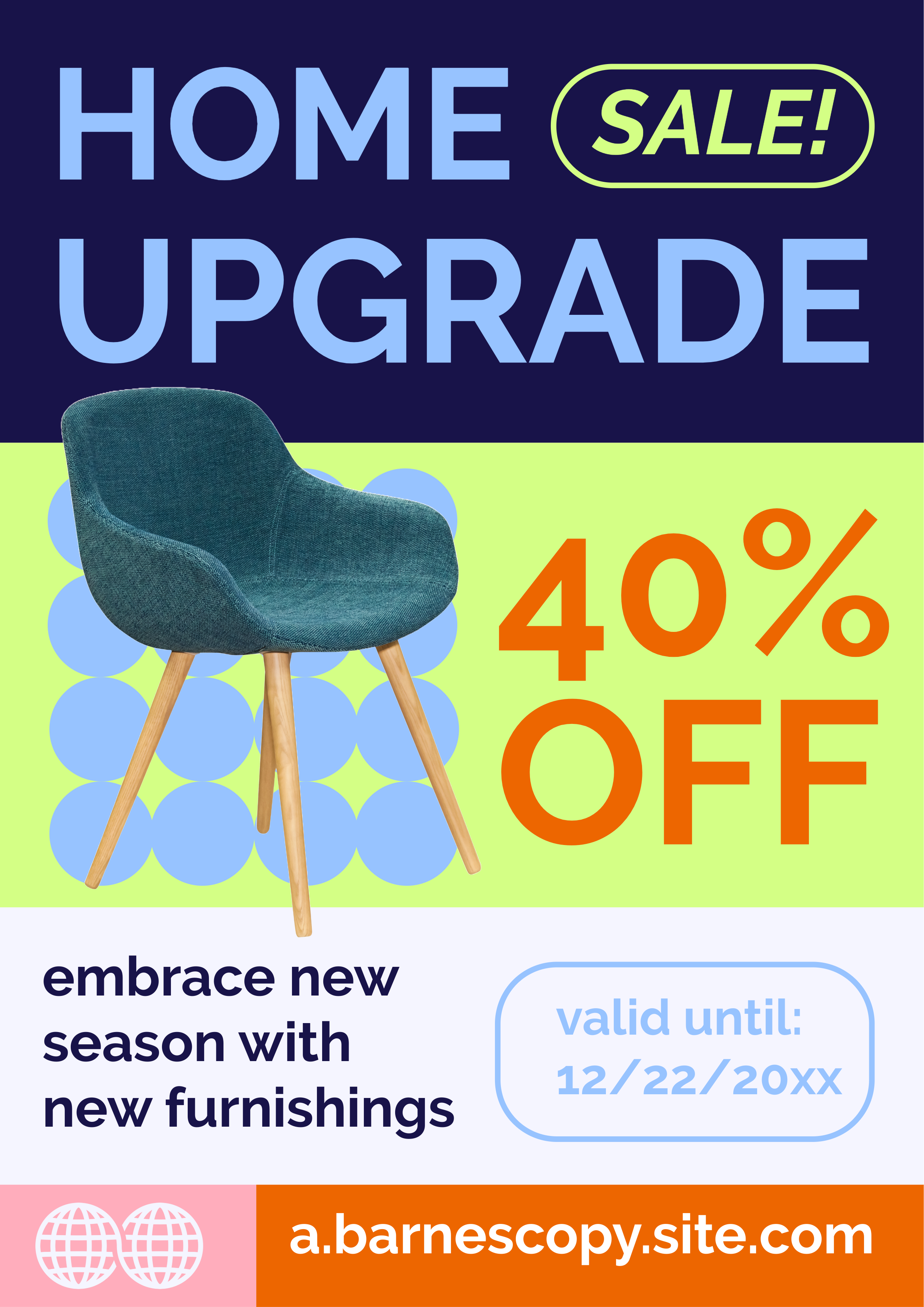 Blue Home Upgrade Sale Flyer