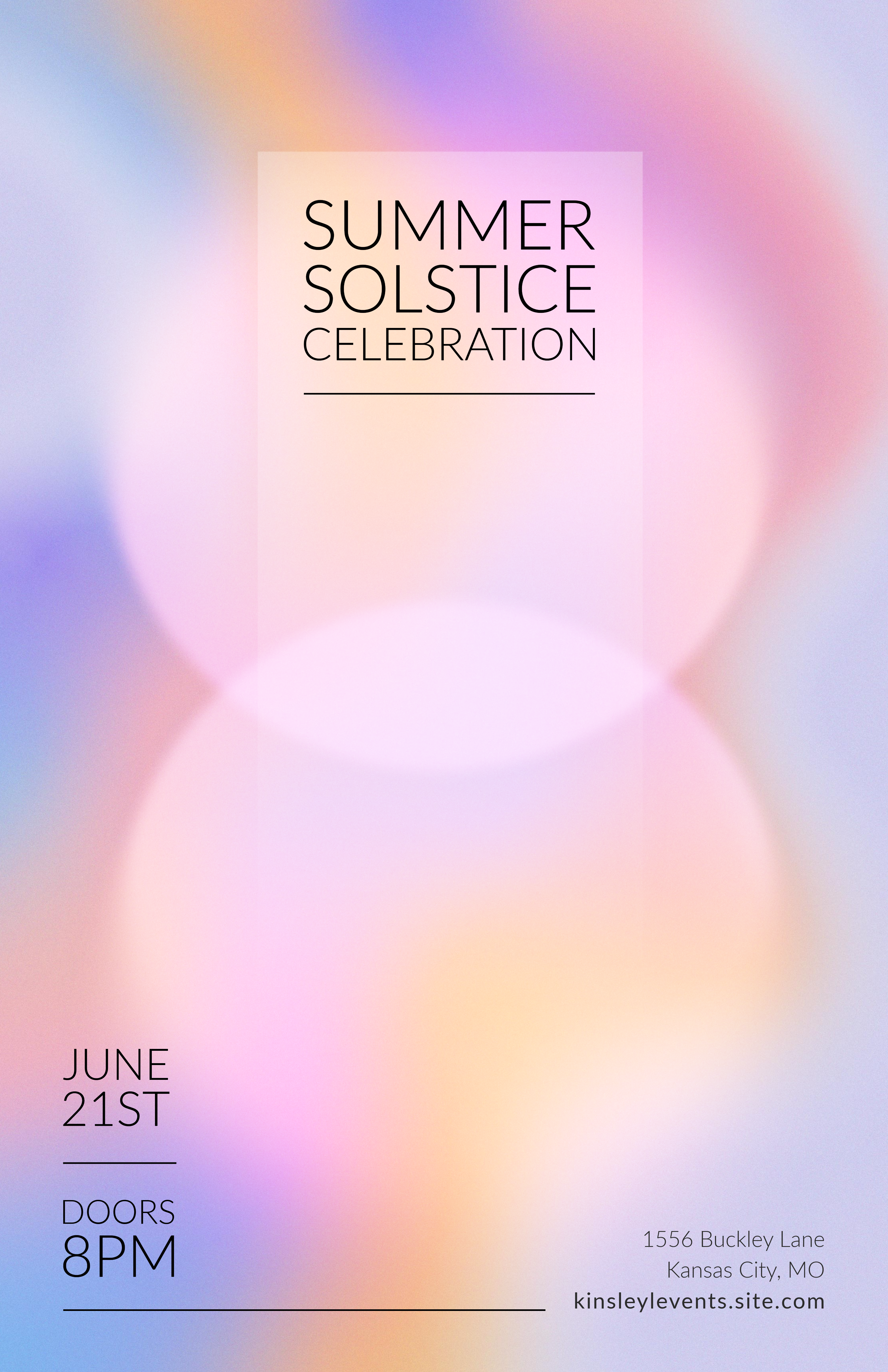 Pink Summer Solstice Poster