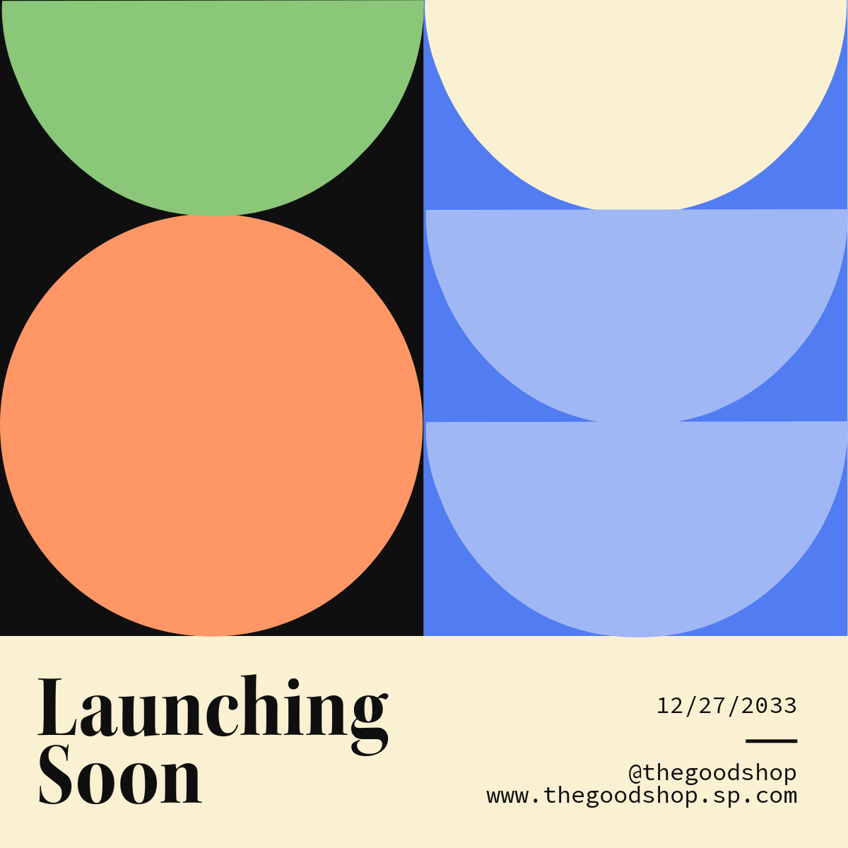 Minimalist Geometric Announcement Instagram Post Square