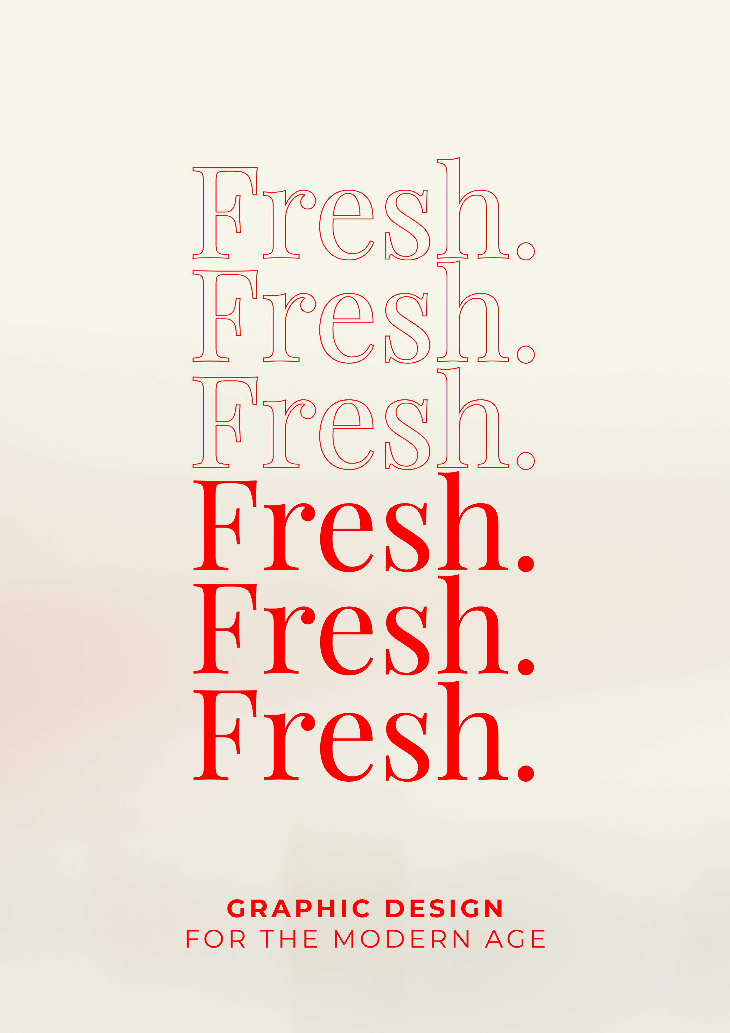 Red & Cream Graphic Design Publication Divider Page A4