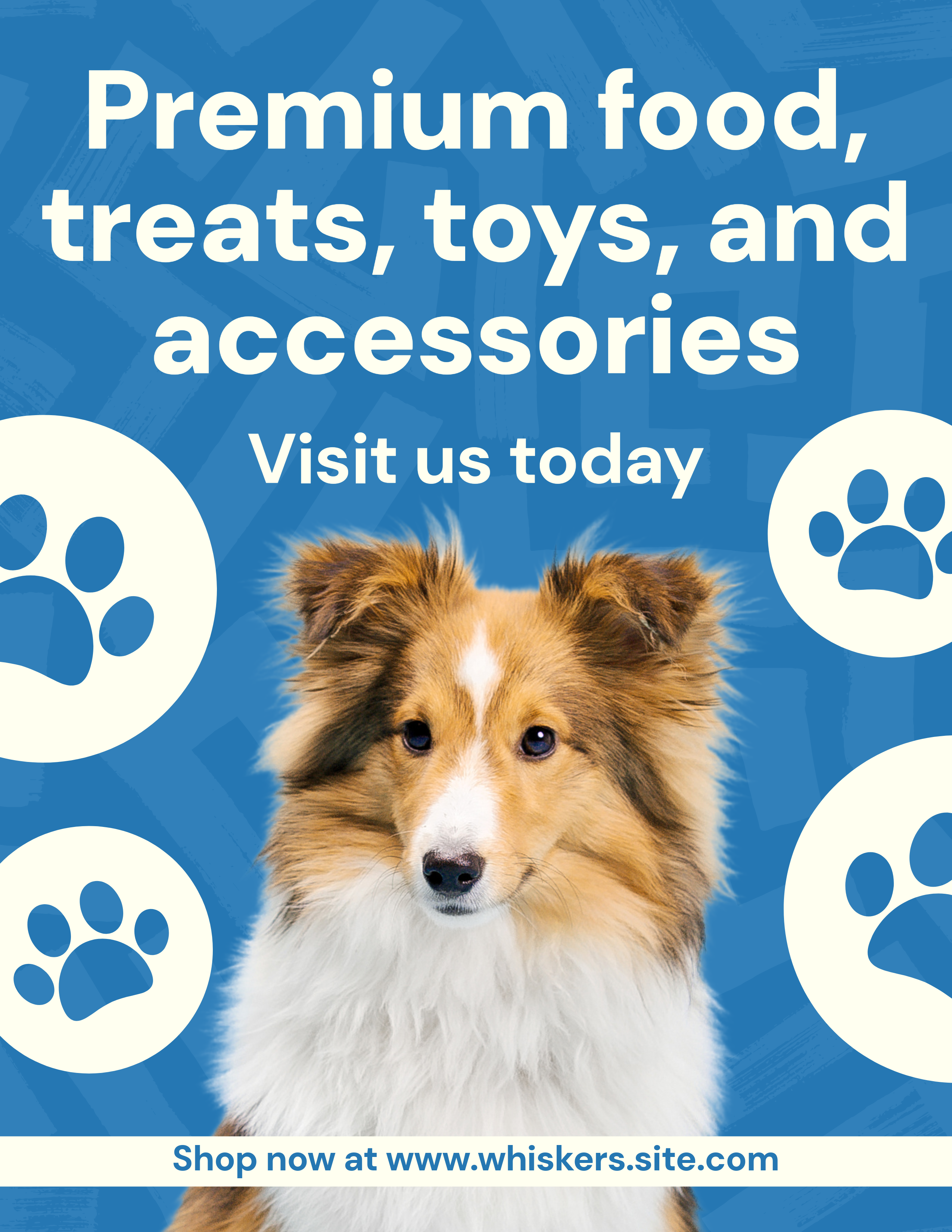 Blue Pet Store Flyer