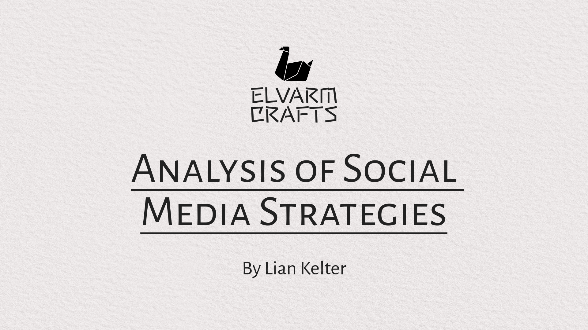 Beige Social Media Report Presentation