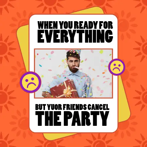 Red And Yellow Party Meme