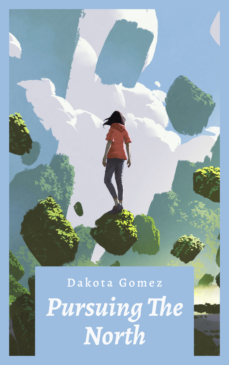 Blue, Green & White Fantasy Book Cover