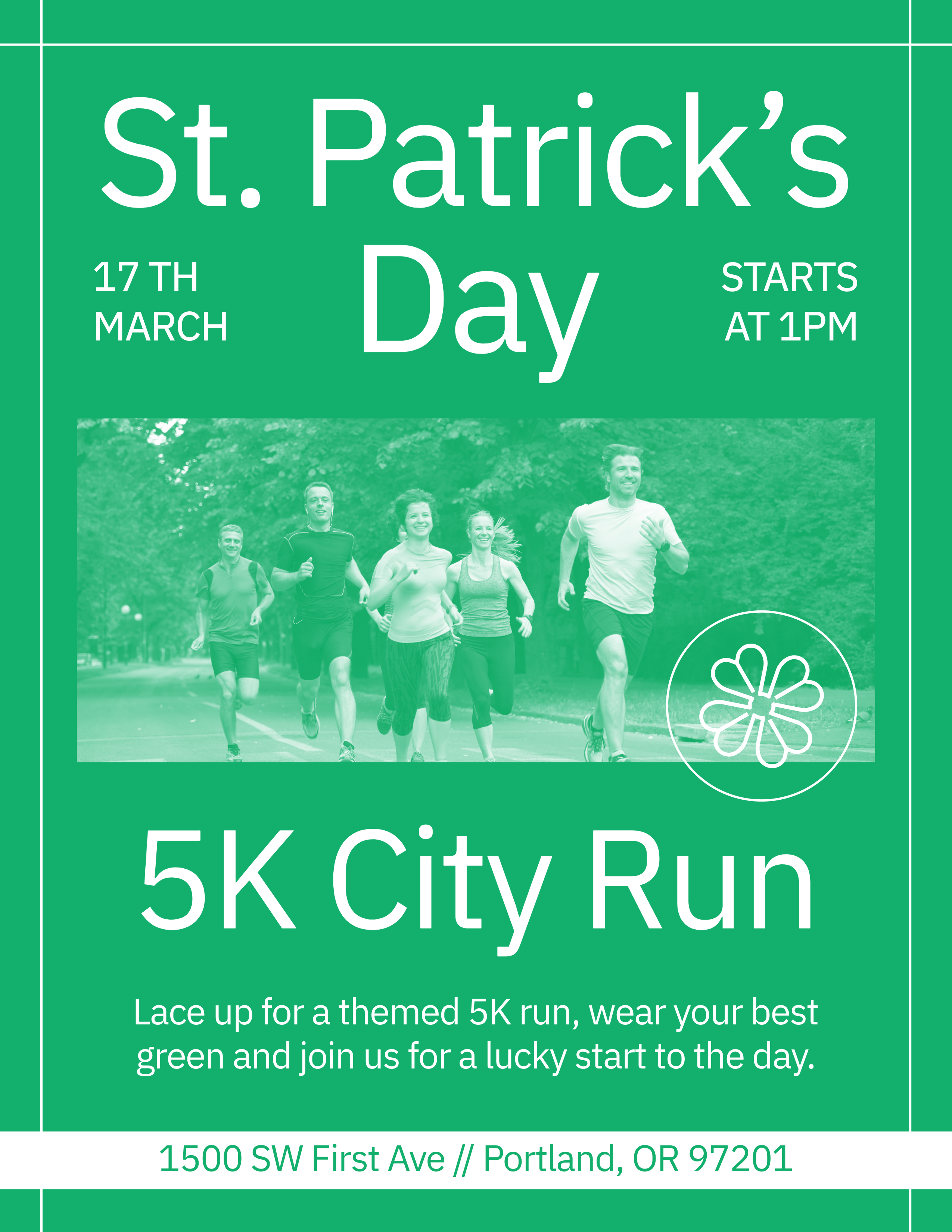 Green St Patricks Day Flyer