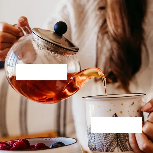 Brown and Beige Pouring Tea Blank Meme