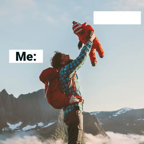 Red and Blue Two Person Blank Meme