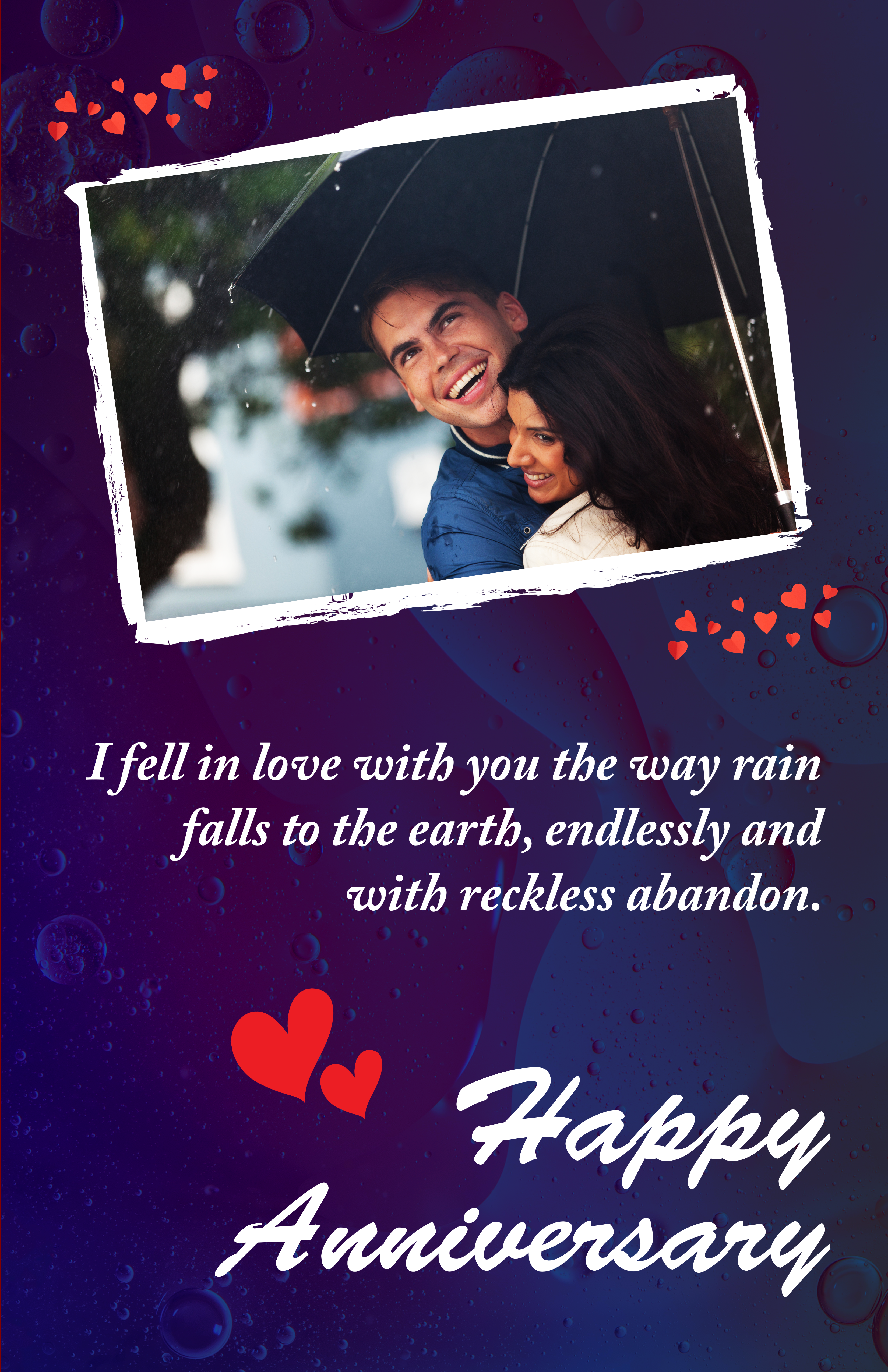 Blue Anniversary Poster