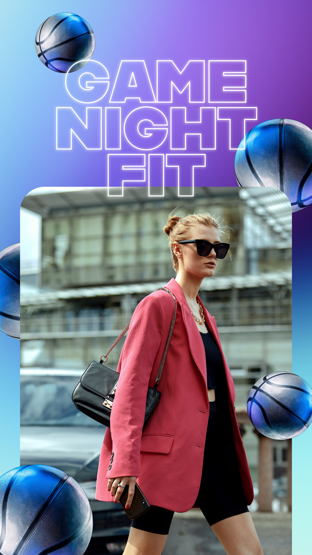 Purple and Blue Unrivaled Fashion Instagram Story