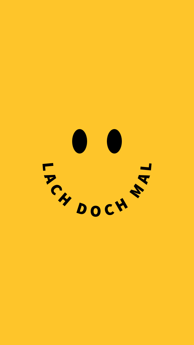 Yellow Smiley Quote Mobile Wallpaper