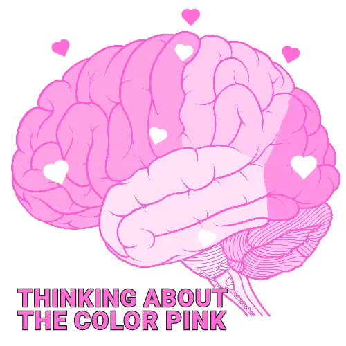 Pink Monochromatic Bright Heart Brain Meme