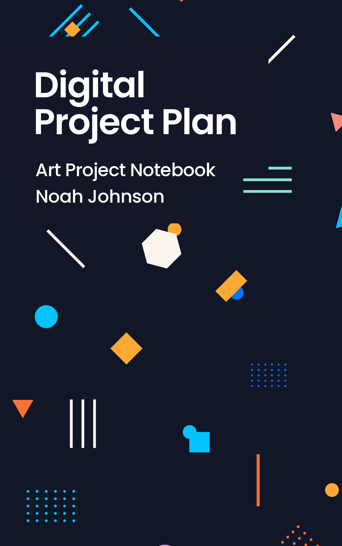 Multicolored Digital Project Plan Book